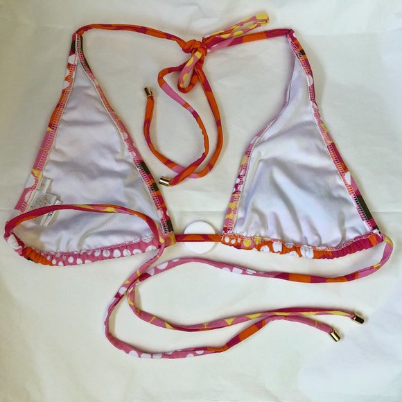 New Milly Cabana Candy String Bikini Top - Picture 3 of 8